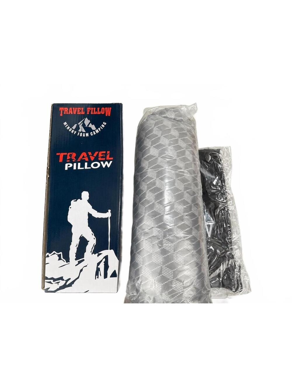 Memory Foam Camping Travel Pillow Portable Hiking Backpacking Pillow w/ Bag NIB